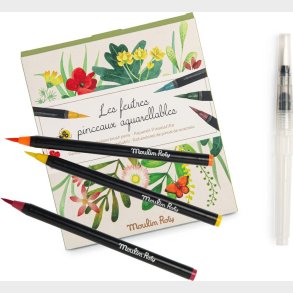 Moulin Roty - Akvarel Penseltusser 12 Stk - Le Jardin Du Moulin