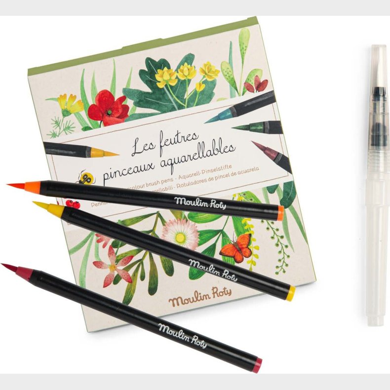 Moulin Roty - Akvarel Penseltusser 12 Stk - Le Jardin Du Moulin