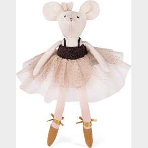 Moulin Roty - Ballerina Mus Bamse Med T�j I Kuffert - Suzie - 26 Cm