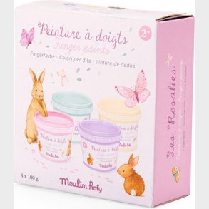 Moulin Roty - Fingermaling 4 X 100 G - Les Rosalies
