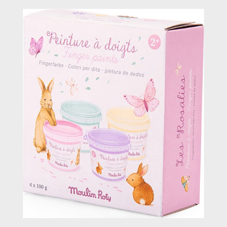 Moulin Roty - Fingermaling 4 X 100 G - Les Rosalies