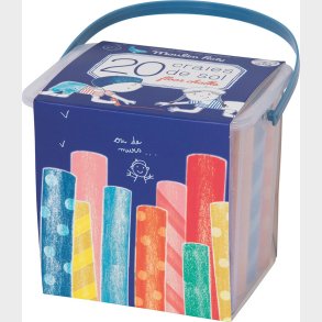 Moulin Roty - Gadekridt 20 Farver