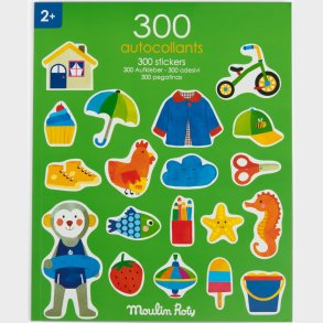 Moulin Roty - Klisterm�rkebog 300 Stk - Les Popipop - Bog