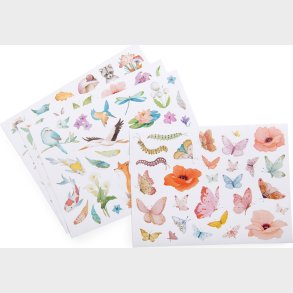 Moulin Roty - Klisterm�rker - Blomster Dyr - 108 Stk. - Les Rosalies