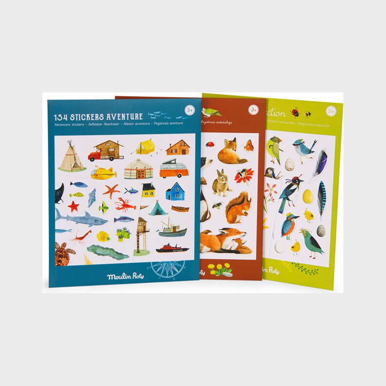 Moulin Roty - Klisterm�rker 133 Stk - Explorer