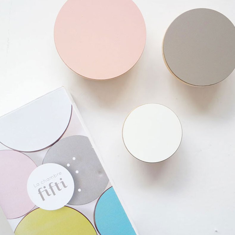 Moulin Roty - Knager - 3 Stk Lyserd - Gr Og Hvid