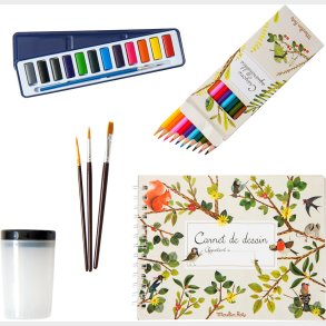 Moulin Roty - Kunstnerkuffert - Akvarel