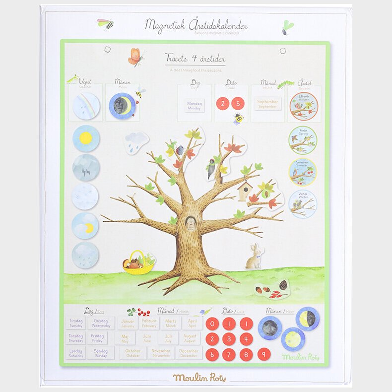 Moulin Roty - Magnetisk Evighedskalender - rstiderne
