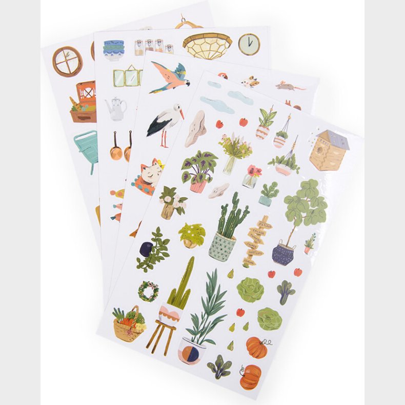 Moulin Roty - Malebog Med 145 Klistermrker - Les Parisiennes - Bog