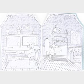 Moulin Roty - Malebog Med 170 Klisterm�rker - Den Lille Danseskole - Bog