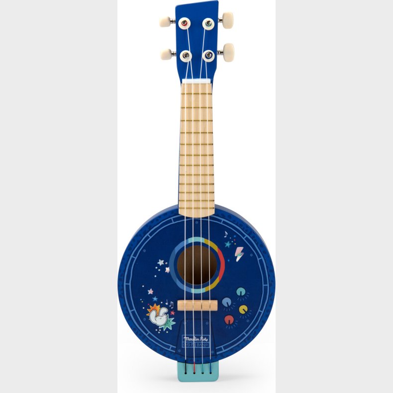 Moulin Roty - Musikinstrument - Banjo - Puce Og Pilou
