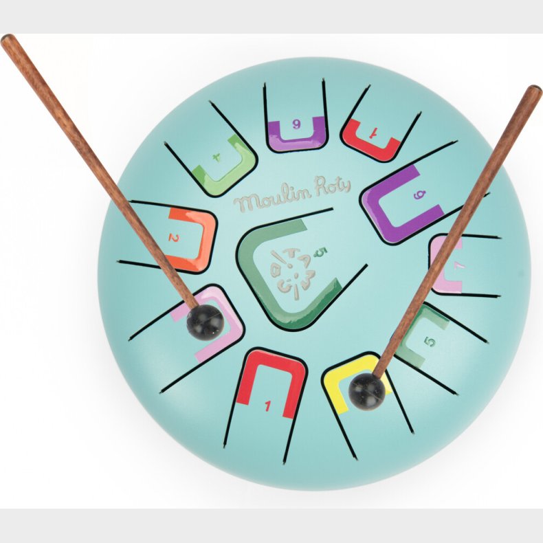 Moulin Roty - Musikinstrument - Tungetromme - Puce Og Pilou