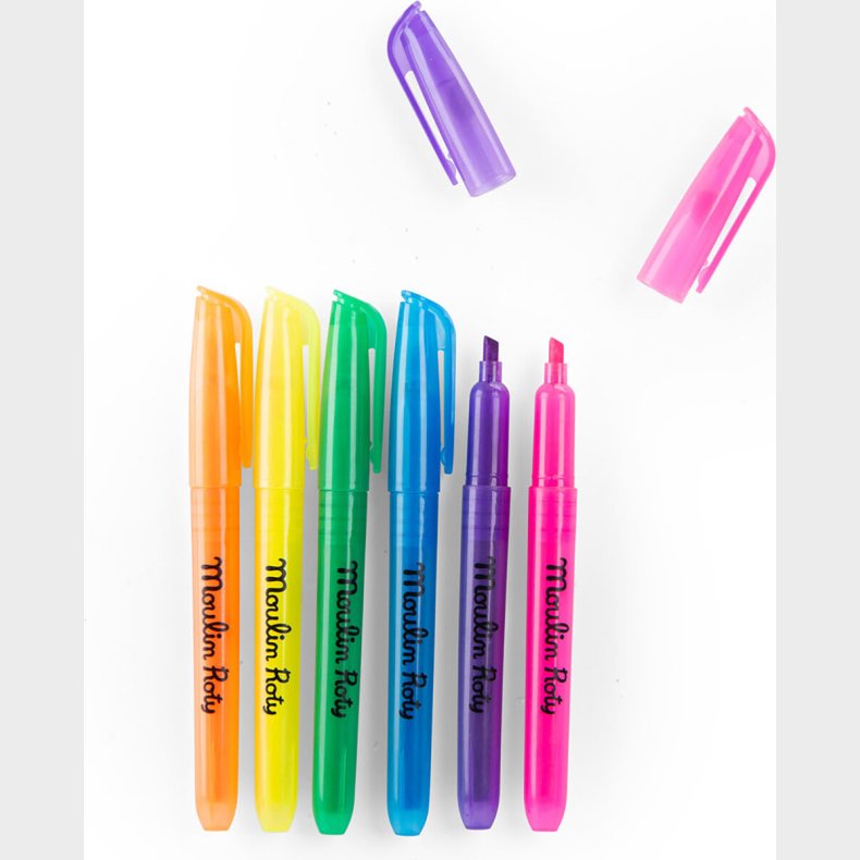 Moulin Roty - Neontusser 6 Stk - Les Loufoques