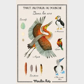 Moulin Roty - Plakat - Tout Autour Du Monde - Dans Les Airs
