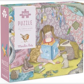 Moulin Roty - Puslespil 100 Brikker - Den Hemmelige Hule - Les Rosalies