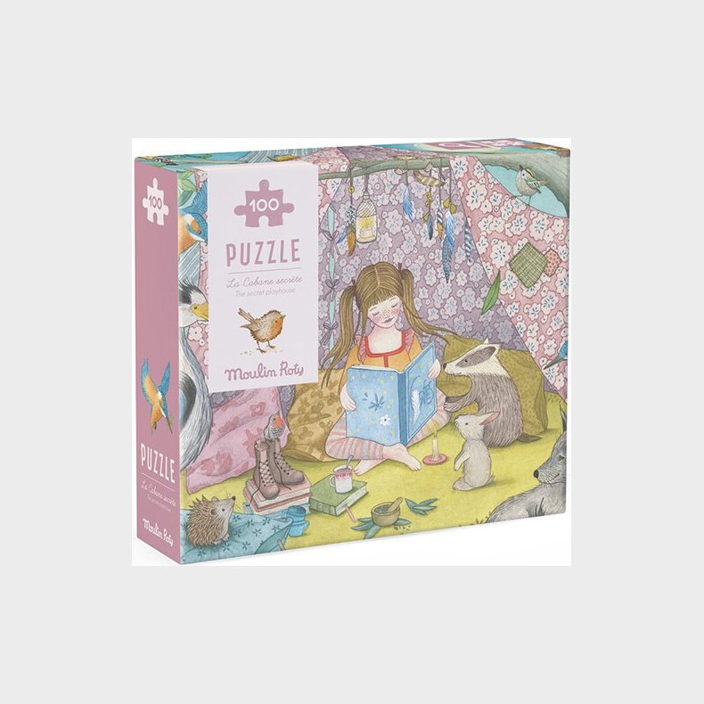 Moulin Roty - Puslespil 100 Brikker - Den Hemmelige Hule - Les Rosalies