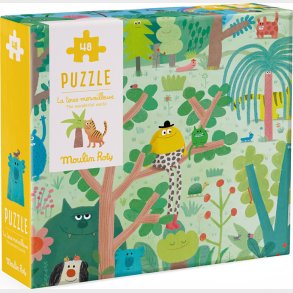 Moulin Roty - Puslespil 48 Brikker - Den Fantastiske Verden - Les Schmouks