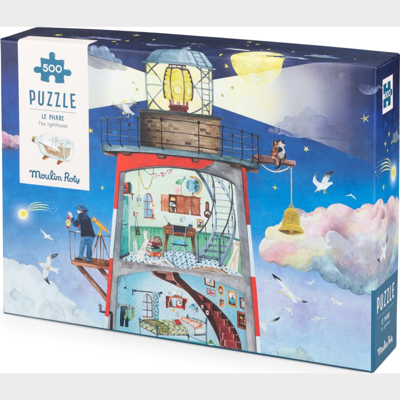 Moulin Roty - Le Phare - 500 Brikker - Fyrt�rnet - Puslespil