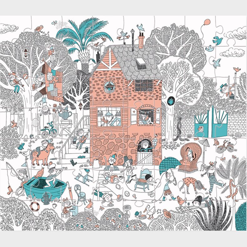 Moulin Roty - Puslespil 56 Brikker - I Haven