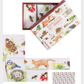 Moulin Roty - Spil - Domino Puslespil - Dyr