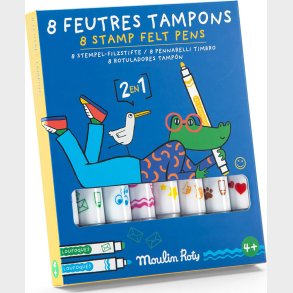 Moulin Roty - Stempeltusser 8 Stk - Les Loufoques