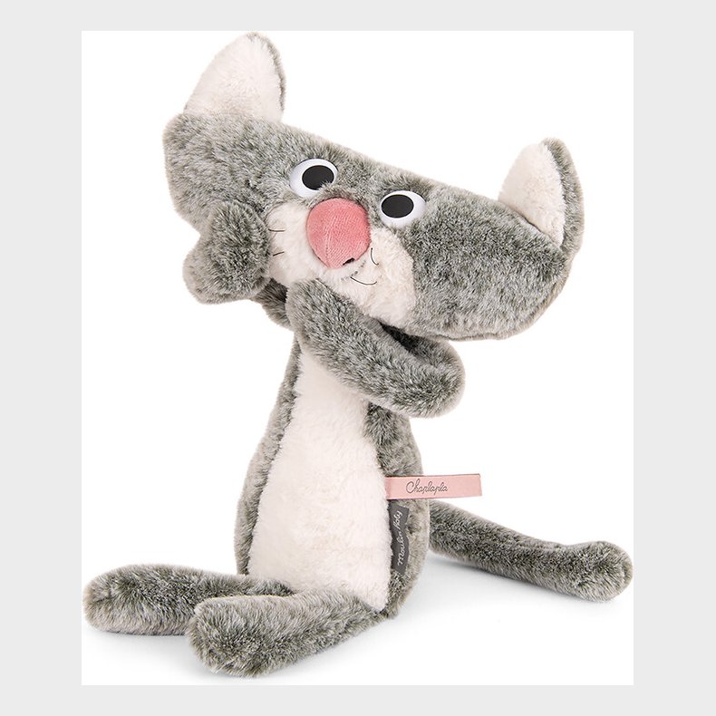 Moulin Roty - Tjdyr - Flat Cat Chaplapla 37 Cm - L'cole Des Loisirs