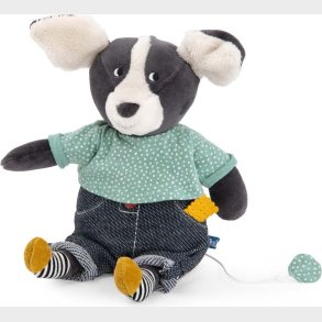 Moulin Roty - Tjdyr Med Musikoptrk - Hunden Puce 27 Cm - Puce Og Pilou