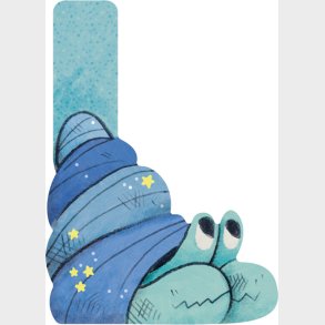 Dyrebogstaver I Tr� Til B�rnev�relset - L - Bl� - Moulin Roty