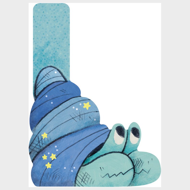 Dyrebogstaver I Tr� Til B�rnev�relset - L - Bl� - Moulin Roty