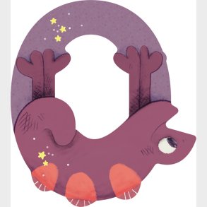 Moulin Roty - Trbogstav O - Lilla