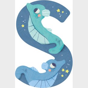 Dyrebogstaver I Tr� Til B�rnev�relset - S - Bl� - Moulin Roty