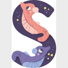 Dyrebogstaver I Tr� Til B�rnev�relset - S - Lilla - Moulin Roty