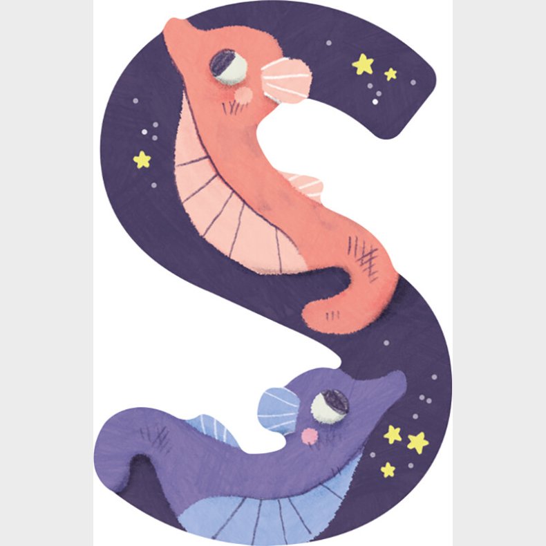 Dyrebogstaver I Tr� Til B�rnev�relset - S - Lilla - Moulin Roty