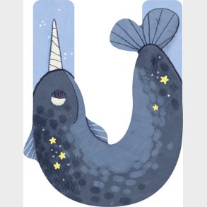 Dyrebogstaver I Tr� Til B�rnev�relset - U - Bl� - Moulin Roty