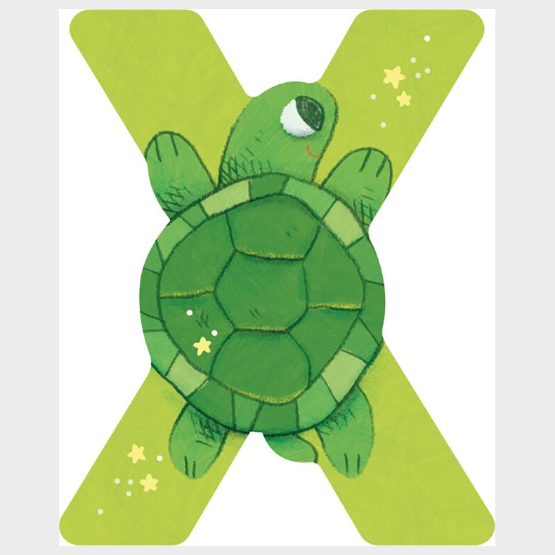 Dyrebogstaver I Tr� Til B�rnev�relset - X - Gr�n - Moulin Roty