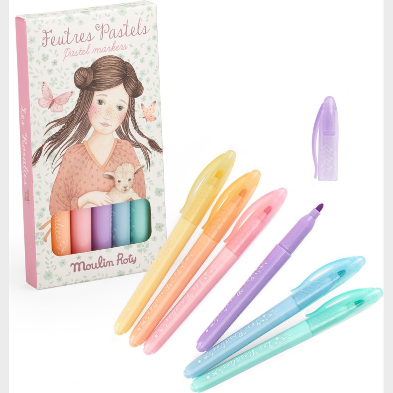 Moulin Roty - Tusser 6 Stk - Pastel - Les Rosalies