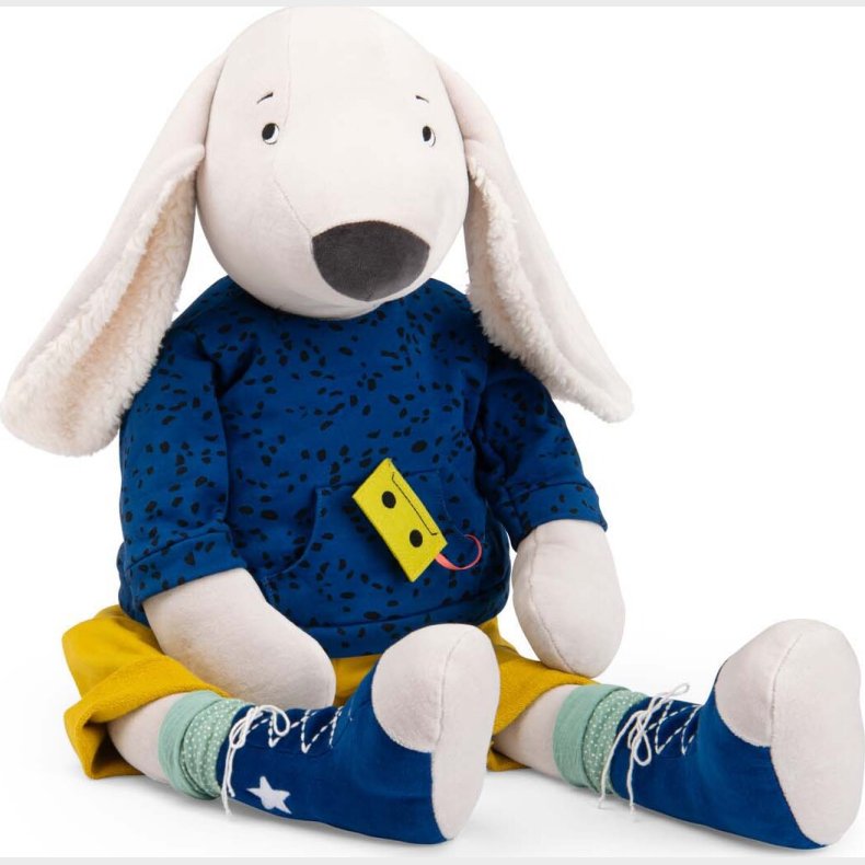 Moulin Roty - Vildt Stort T�jdyr - Hunden Pilou 95 Cm - Puce Og Pilou