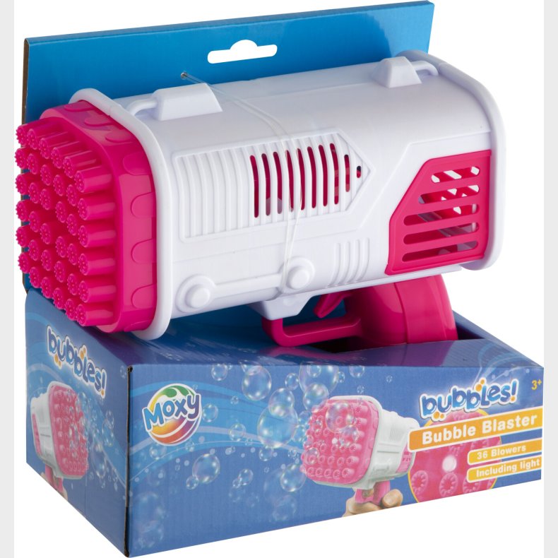 Moxy - Bubble Blaster 36 Blowers Incl. Light - Pink