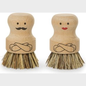 Kikkerland - Opvaskeb�rster - Scrubbing People - Mr. / Mrs. - Assorteret
