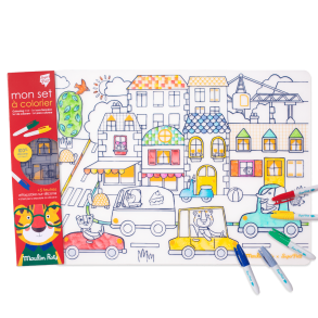 Moulin Roty | Farvelgnings-dkkeserviet - Byliv