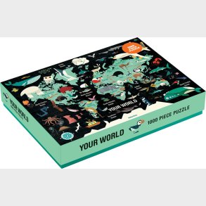 Mudpuppy - Puslespil 1000 Brikker - Verden