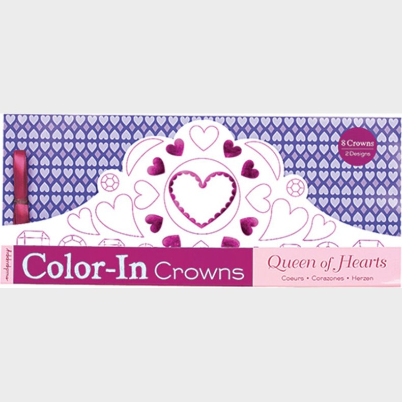 Mudpuppy - St Med 8 Farv Selv Hatte Og Kroner - Dronning