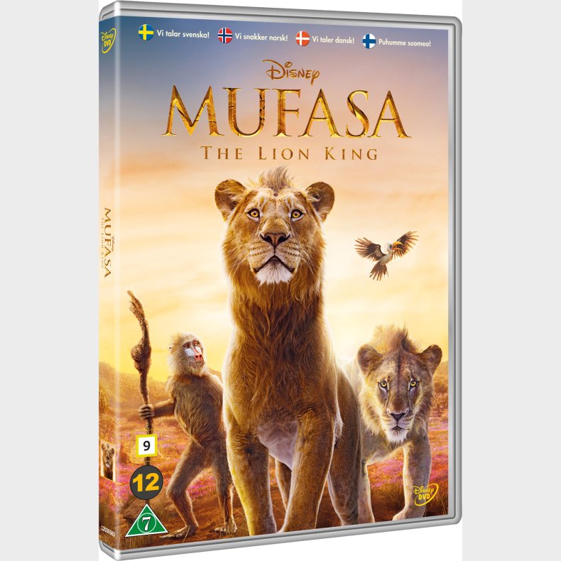 Mufasa: Lvernes Konge / Mufasa: The Lion King - Disney - DVD - Film