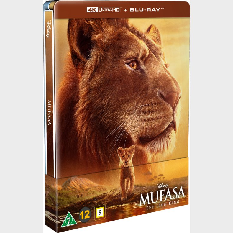 Mufasa: Lvernes Konge / Mufasa: The Lion King - Steelbook - 4K Blu-Ray