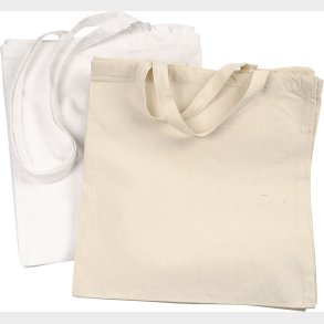 Diy Mulepose Til Male P - Uden Tryk - Hvid - Lys Natur - 2x10 Stk.