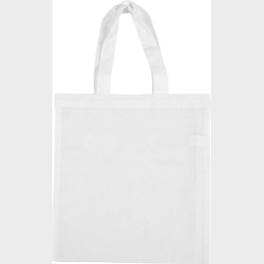 Diy Mulepose Til Male P - Uden Tryk - 28x30 Cm - Hvid