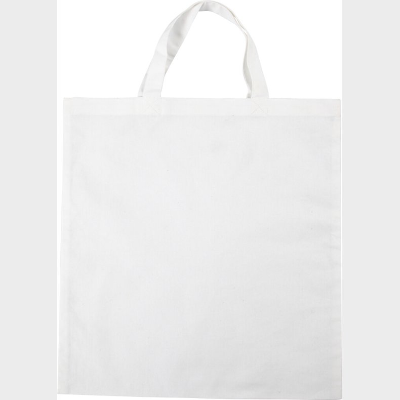 Diy Mulepose Til Male P - Uden Tryk - 38x42 Cm - Hvid