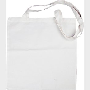 Diy Mulepose Til Male P - Uden Tryk - 38x42 Cm - Hvid