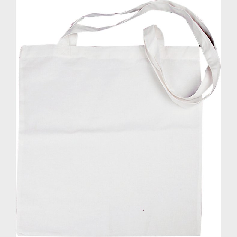 Diy Mulepose Til Male P - Uden Tryk - 38x42 Cm - Hvid