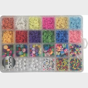 Multi Perlemix 3-10mm, 20 Farver - Pearl N Fun